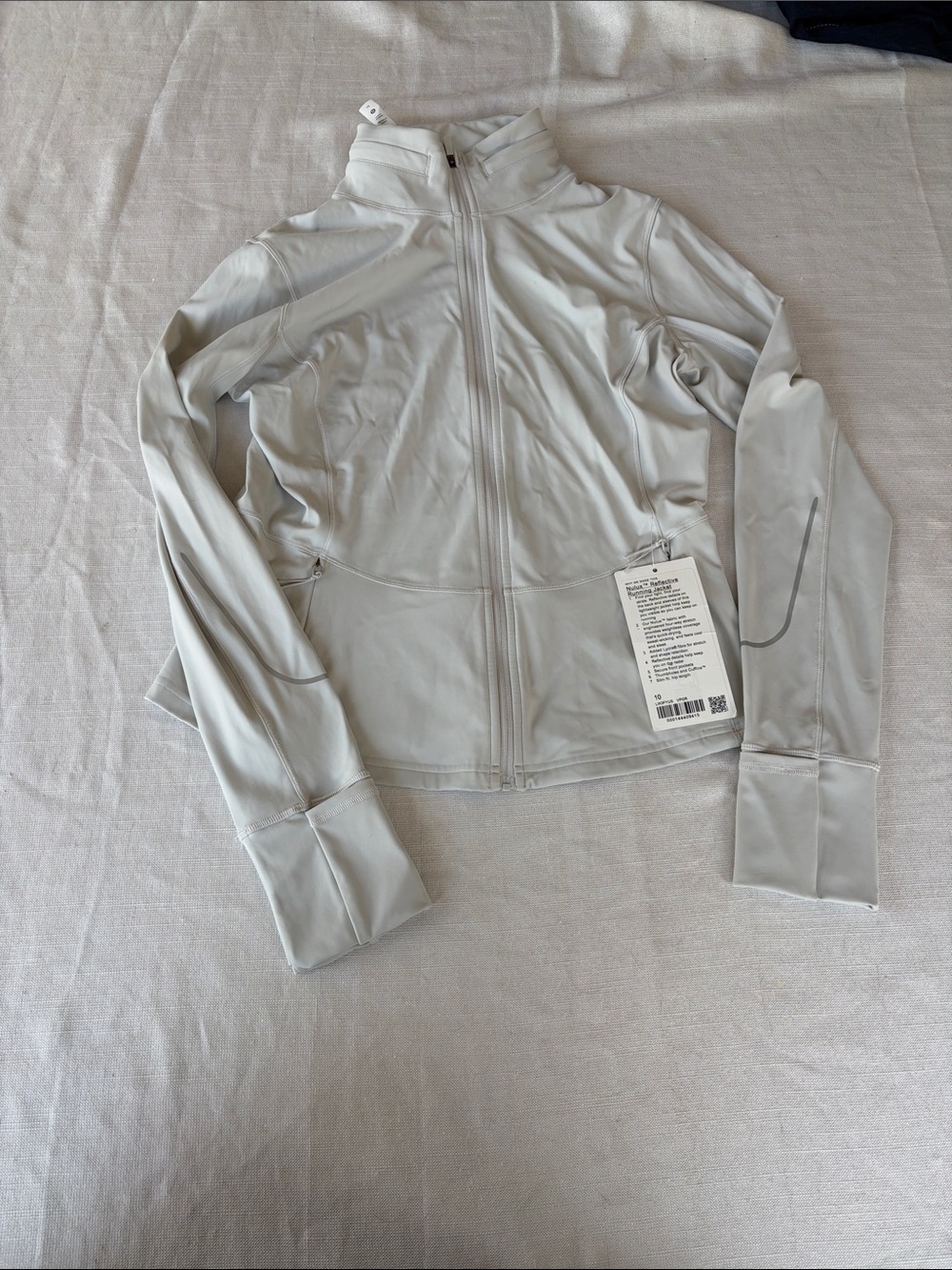lululemon athletica Light Gray Full-Zip Performance Jacket